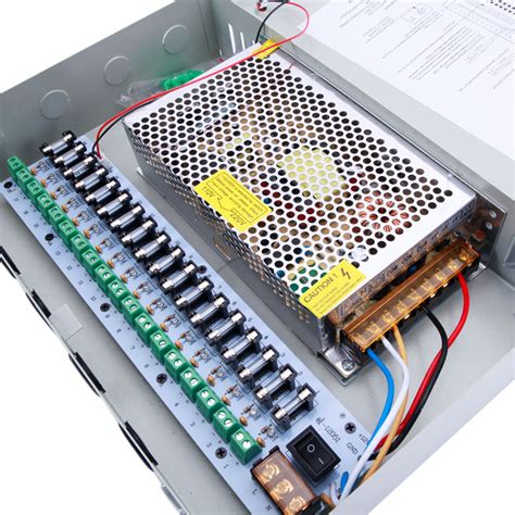 cctv camera power supply distribution box|24v security camera power box.